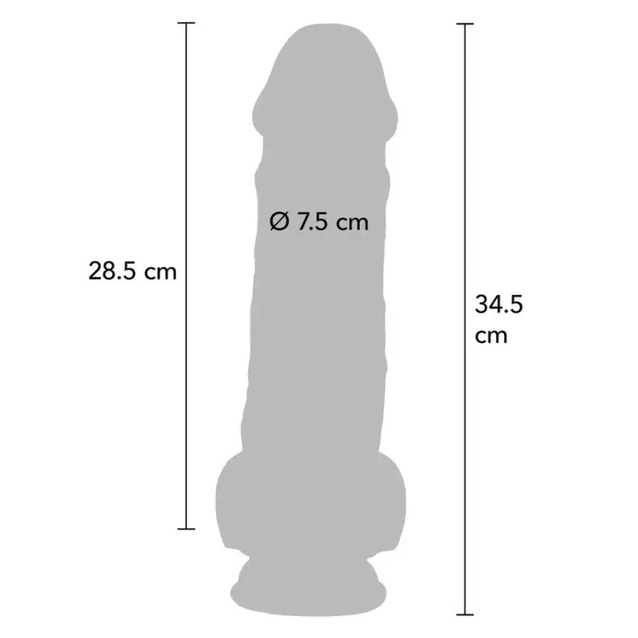 Realistic dildo GET REAL Deluxe 34.5 cm Photo 4