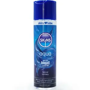 Водорастворимая смазка SKINS Aqua 130 мл — интимная смазка, не оставляет жирной пленки, легко смывается