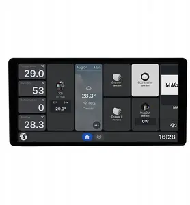 Wall display Shelly X2i Black — underplaster WLAN touch panel, black