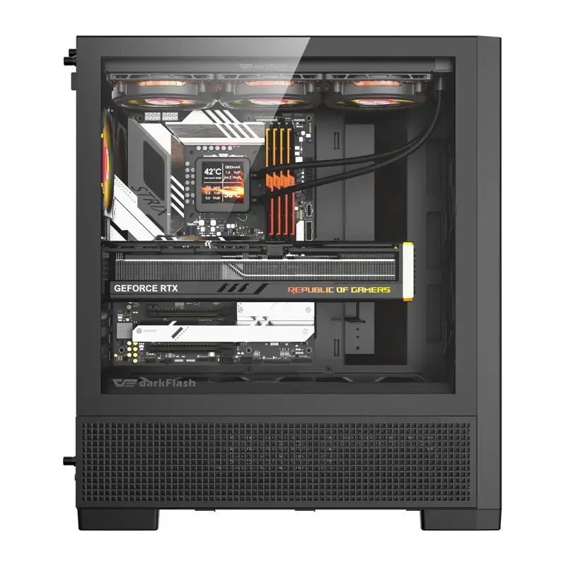 DarkFlash AIRNOVA computer case with 3 fans Photo 4