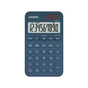 Calculator Casio SL-310YC pocket basic 10-digit battery/solar navy
