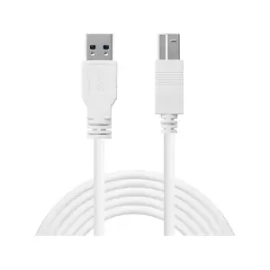 SANDBERG USB 3.0 A-B Cable 1.8 m — USB A to USB B, 5 Gbit/s, White
