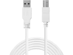 Sandberg USB 3.0 A-B Cable USB Type-A to USB Type-B Male White 5 Gbit/s