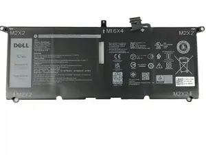 Аккумулятор для ноутбуков Dell, 52WHR 4‑ячейки, совместимый с некоторыми моделями, MPN XKDWH
