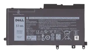 Аккумулятор для ноутбуков Dell, 51 Вт·ч, 3‑элементный, совместимый с определёнными моделями Dell