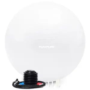 Exercise ball Tunturi Gymball 65 cm Off-white, anti-burst fitness ball
