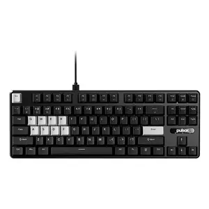 Spēļu mehāniskā tastatūra PULSAR PCMK 2 HE Tenkeyless 87 taustiņi USB QWERTY RGB melna