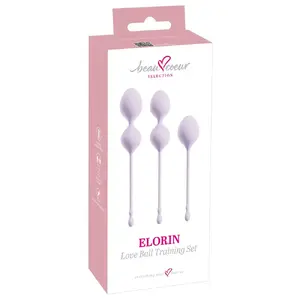 Набор вагинальных шариков beau cœur Elorin Love BallSet – 3 шт., силикон, веса 55 г, 75 г, 95 г