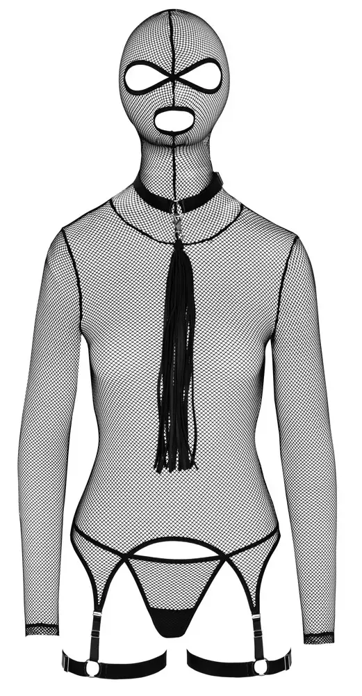 Apakšveļas komplekts bad kitty Basque+Whip M Photo 10