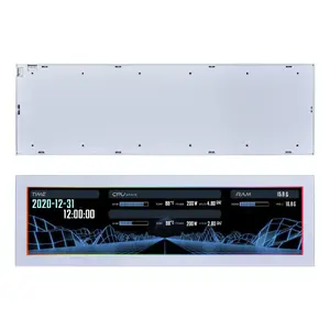 Display panel Lian Li SM088W — universal chassis display, white, 237×73×13 mm, 5 V input