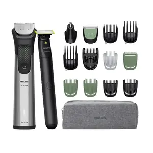 Matu trimmeris Philips MG9535/15 — nerūsējošais tērauds, 27 garuma iestatījumi 0,2–20 mm, Li‑Ion, 120 min
