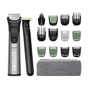 Philips MG9535/15 Multigroom 9000 Series All-in-One Trimmer with 27 Length Settings, 0.2 to 20 mm Range, 120 Minutes Battery Life, Stainless Steel