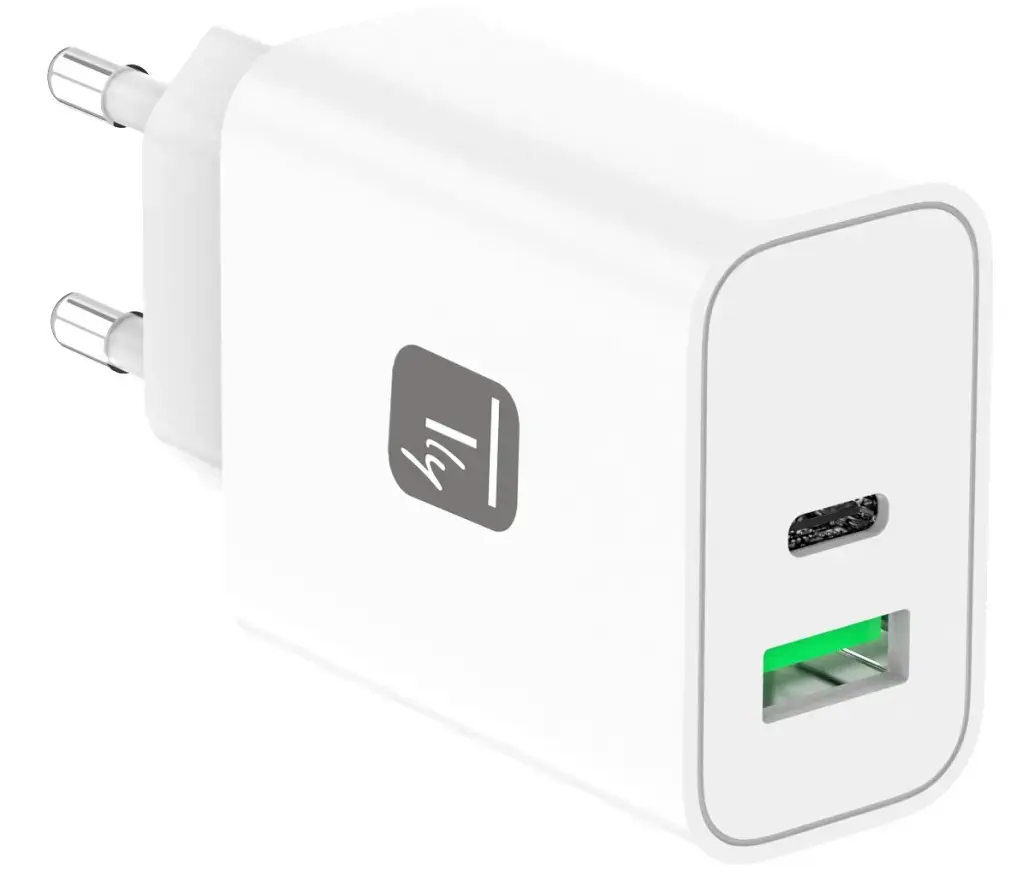 TECHLY USB-C + USB-A 30W iekštelpu lādētājs IPW-USB-30WACG Photo 2