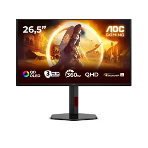 Монитор AOC G4 Q27G4SDR 26,5" (67,3 см) QD-OLED Quad HD (2560×1440), 0,03 мс, 16:9, VESA, USB 3.2 Gen 1