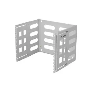 Wall-mount 19" rack LANBERG 8U, depth 497×400/240 mm, gray