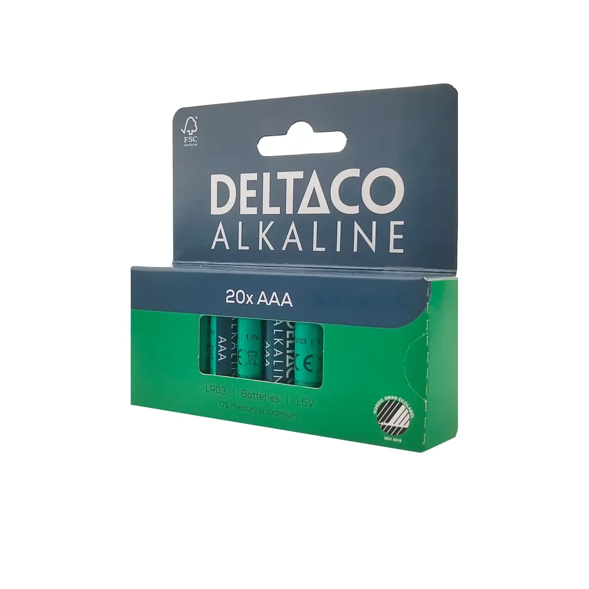 DELTACO LR03-20B AAA alkaliskās 20 gab. Photo 3