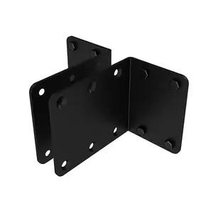 Wall-to-Wall Mounting Brackets B-TECH BT8390 — 4 pcs, Black, 25 kg, 90×140×116 mm