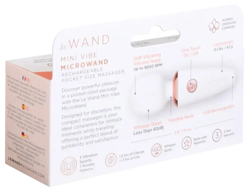 Handheld massager le wand Mini Microwand White Photo 7