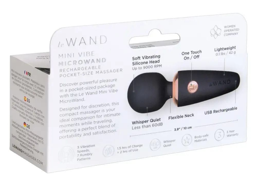 Handheld massager le wand Mini Microwand Black Photo 7