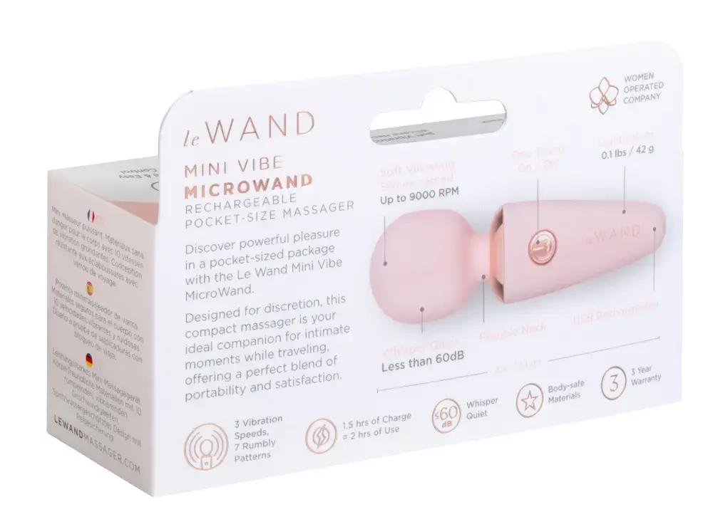 le wand Mini Microwand Rose Go handheld massager Photo 7