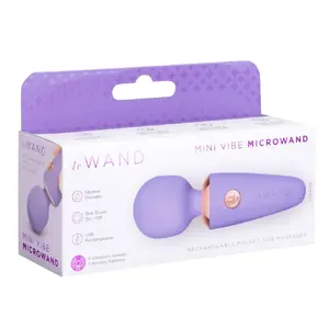 Handheld personal massager le wand Mini Microwand Rose Vi — rechargeable 10 cm length, head Ø 3 cm, silicone/PU/ABS