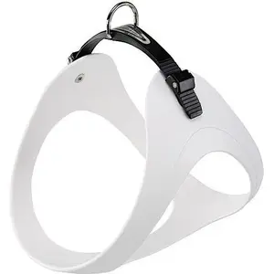 Harness FERPLAST Ergoflex size L, white — ergonomic dog harness, adjustable straps