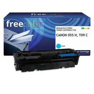 Картридж тонерный FREECOLOR K18833F7 совместимый с Canon, голубой (Cyan), 1 шт., ресурс 2300 страниц