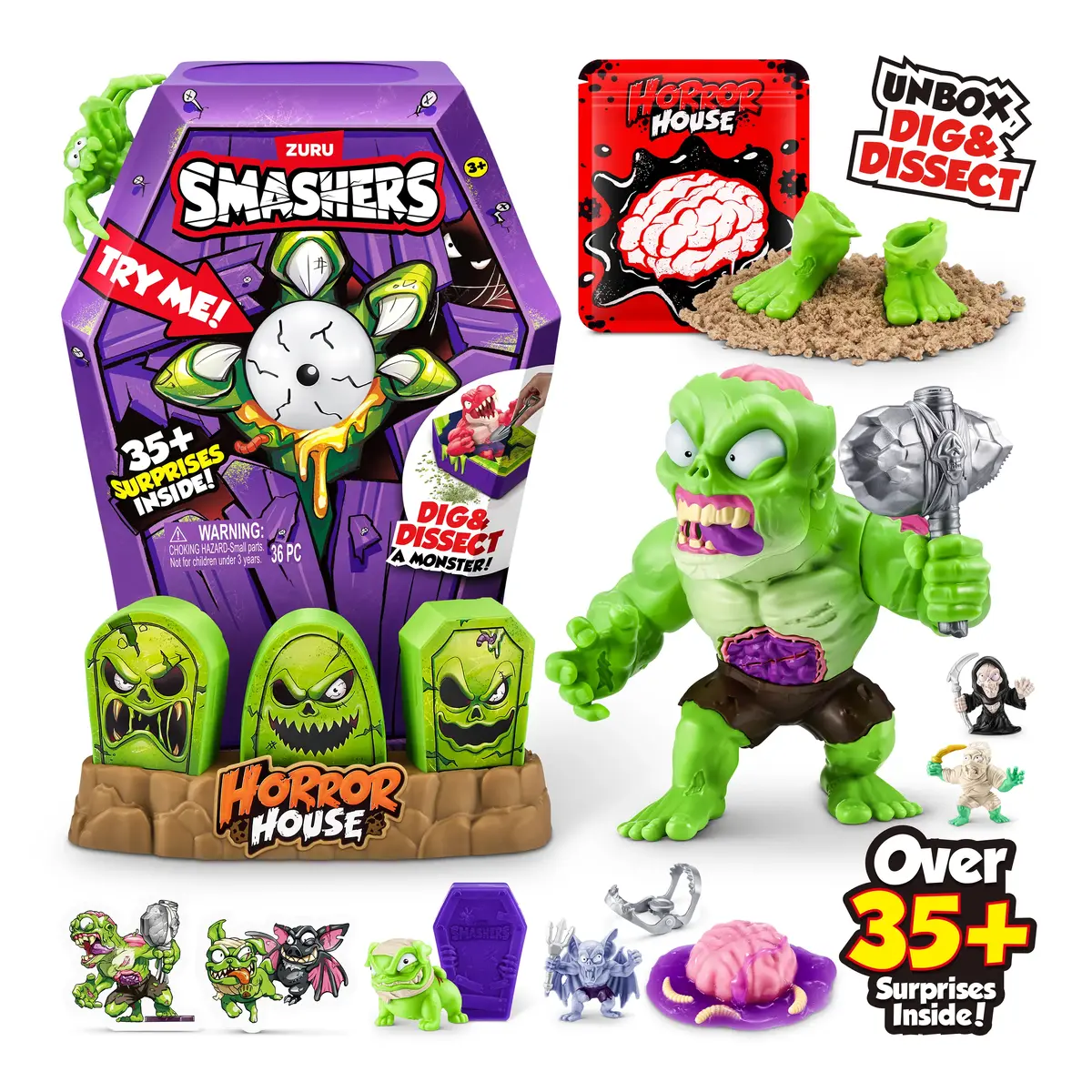 SMASHERS Mega Horror House Series 1 toy playset Photo 9