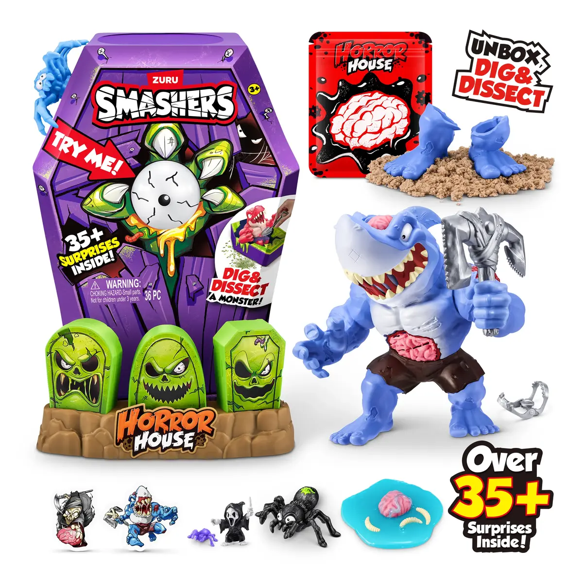SMASHERS Mega Horror House Series 1 toy playset Photo 13