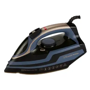 Утюг с паром Russell Hobbs Powersteam Ultra Pro — керамическая подошва, 3100 Вт, шнур 3 м, 210 г