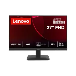 Lenovo ThinkVision S27-4e Monitors 27 collas Full HD IPS LCD 1920 x 1080 100Hz Melns