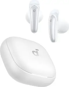 Bezvadu pusiekavas austiņas Anker Soundcore Liberty Buds D1200G21 ar Bluetooth, ANC, tiešraides tulkošana, baltas