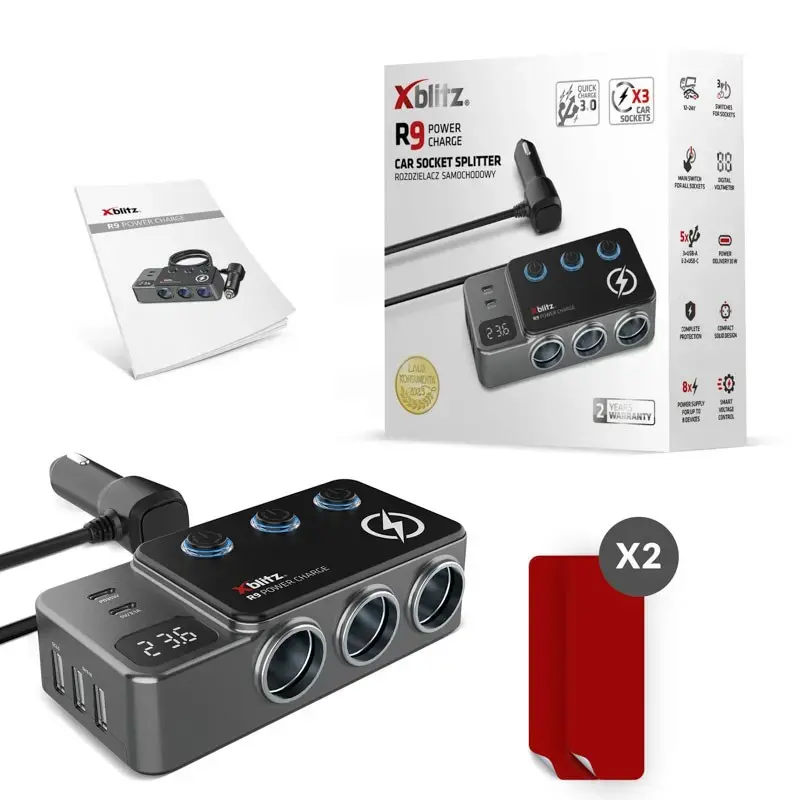 Barošanas adapteris Xblitz R9 (R9 POWER CHARGE) Photo 4