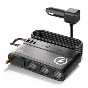 Power adapter Xblitz R10 POWER CHARGE with 2× USB-C, 2× USB-A and 3× USB 3.0 Type-A, 1 m cable, black