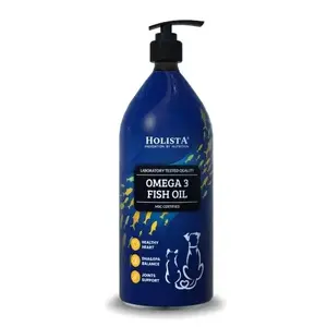 Šķidrais zivju eļļas papildinājums HOLISTA Holista Omega 3 Fish Oil 1000ml — uztura omega‑3 avots