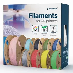 3D printing filament PETG Gembird 1.75 mm White 1.45 kg spool