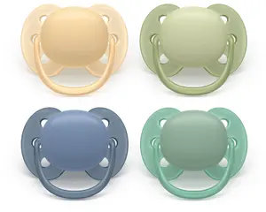 Philips AVENT Ultra Soft ortodontiskais māneklis SCF091/53 ar silikona knupīti zīdaiņiem
