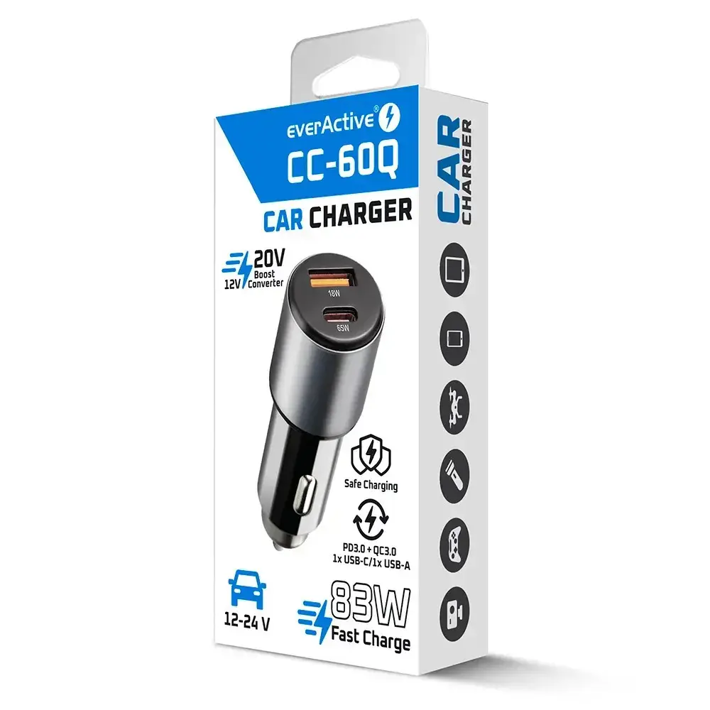 Car charger everActive CC-60Q QC3.0 83W Photo 6