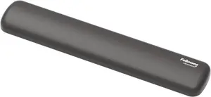 Fellowes Breyta Keyboard Wrist Rest Compact Ergonomic Wrist Support with Antibacterial Protection Black