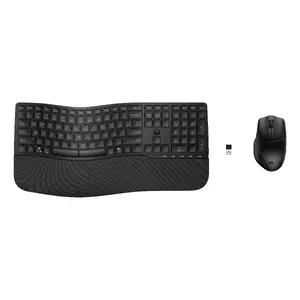 Wireless keyboard and mouse combo HP 680 Comfort Dual-Mode — Full-size keyboard, RF Wireless + Bluetooth, black, includes mouse