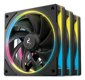 DeepCool FL12 SE 3IN1 Computer Case Fan 120mm Black 3-Pack