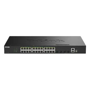 D-Link Managed 28-Port Gigabit PoE+ Switch DGS-1530-28P/E — 24 x Gigabit RJ-45, 4 x 10G SFP+, L2, USB, Rack-mount