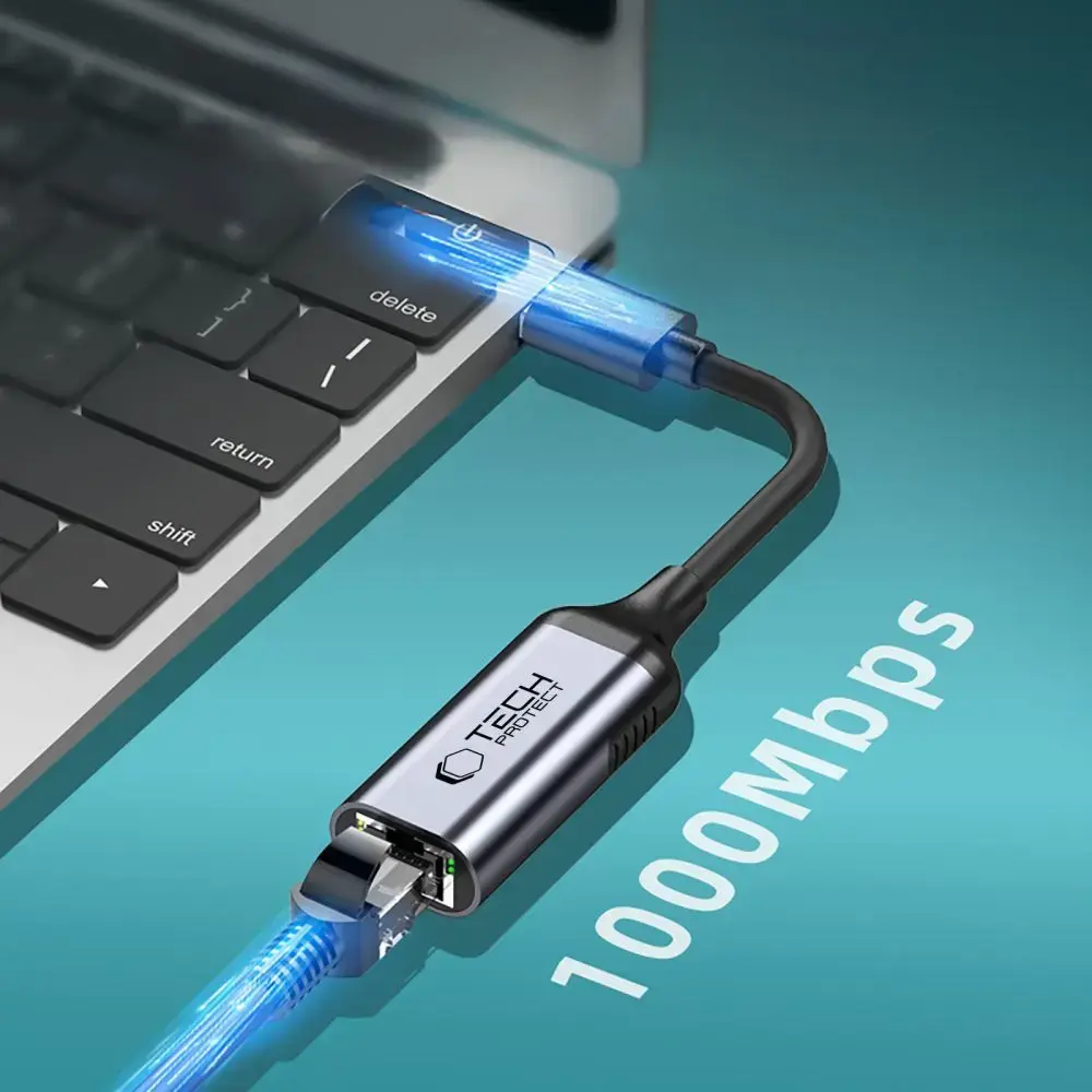 Адаптер USB 3.0 → Ethernet Tech‑Protect ULTRABOOST Photo 4