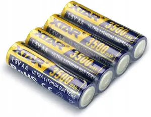 XTAR litija baterijas AA R6 L91 1.5V 3500mAh 4 gabali