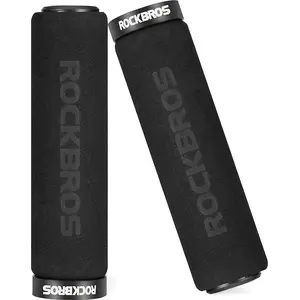 Держатели для руля велосипеда RockBros BT1001BKBK с поролоновой обивкой — черные