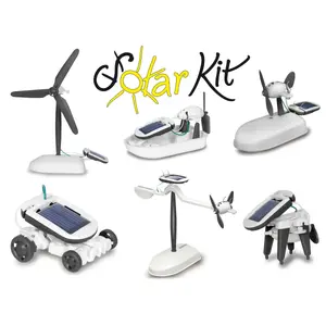 Solar system Jamara Solar Kit 6-in-1 — compact educational solar kit in black and white