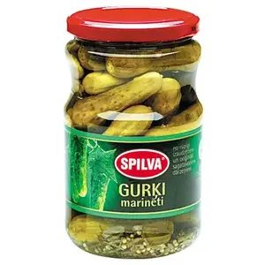 Marinēti gurķi Spilva 6–9 cm, tīrā masa 360 g / bruto 670 g