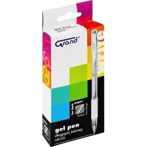 Gel Pen Grand GR-101 0.5 mm white — pack of 12
