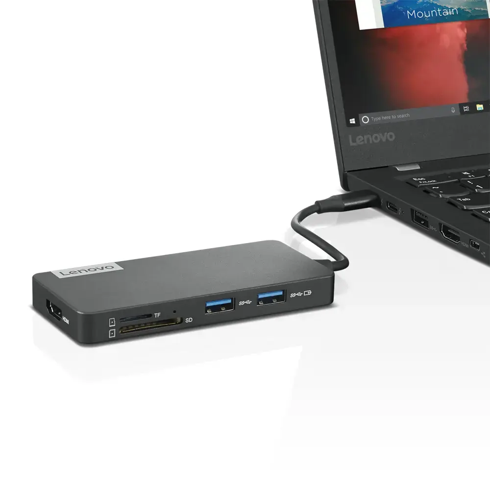 Lenovo GX90T77924 USB‑C 7‑в‑1 док‑станция Photo 4