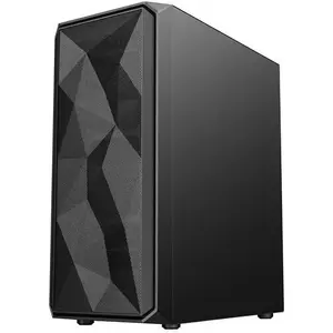 Корпус для ПК mid-tower VeinX ME19A, без блока питания, 1× USB 3.0, 1× USB 2.0, 4× 120 мм ARGB-вентиляторов, ARGB-контроллер, чёрный